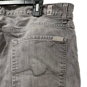 gray light wash 7 for all man kind denim jeans